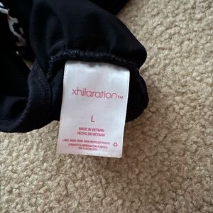 black target large swim top